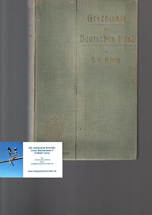 Bild des Verkufers fr B.E. Crole's illustrierte Geschichte der deutschen Post von ihren Anfngen bis zum Ableben Kaiser Wilhelm I., bez. bis zum Tode Stephans. Ein Volksbuch fr Jedermann insbesondere fr Verkehrsbeamte, Philatelisten, Freunde der Geschichte und des Verkehrswesens u.s.f. Erster Band. zum Verkauf von Antiquariat Schrter -Uta-Janine Strmer