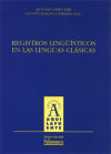 Imagen del vendedor de Registros lingsticos en las lenguas clsicas a la venta por AG Library