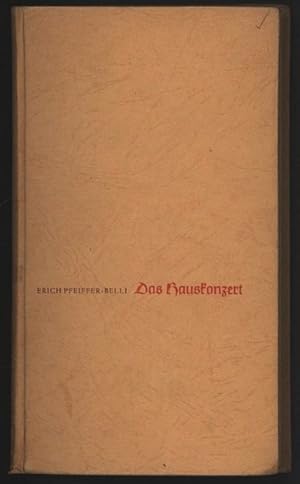 Seller image for Das Hauskonzert. Novellen. for sale by Antiquariat Bookfarm