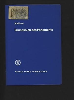 Bild des Verkufers fr Grundlinien des Parlaments. zum Verkauf von Antiquariat Bookfarm