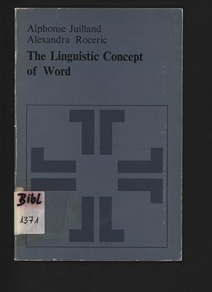 Imagen del vendedor de The Linguistic Concept of Word. Analytic Bibliography. a la venta por Antiquariat Bookfarm