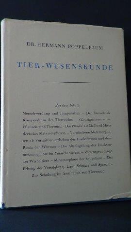 Bild des Verkufers fr Tier- Wesenskunde. Menschwerdung und Tiergestalten. zum Verkauf von GAMANDER ANTIQUARIAT