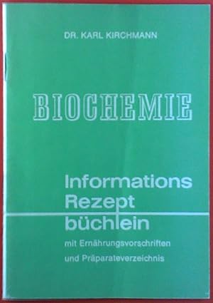 Bild des Verkufers fr Biochemie. Informations Rezeptbchlein. zum Verkauf von biblion2