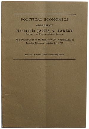 Record of the Democratic Party: Address of Hon. James A. Farley At a Dinner of the Duckworth Demo...