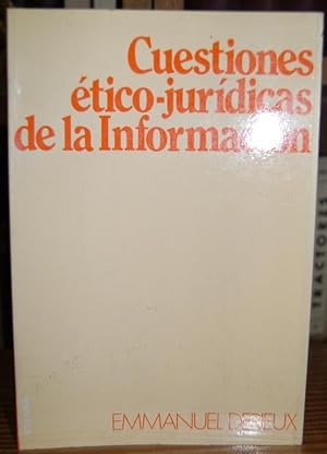 Seller image for CUESTIONES ETICO-JURIDICAS DE LA INFORMACION. Traduccin y Nota preliminar de Carlos Soria for sale by Fbula Libros (Librera Jimnez-Bravo)