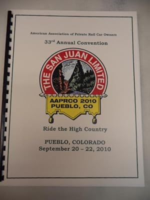 AAPRCO 2010 Pueblo Colorado Annual Convention Program.