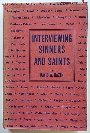 Immagine del venditore per INTERVIEWING SINNERS AND SAINTS venduto da The Sensible Magpie