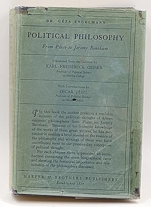 POLITICAL PHILOSOPHY FROM PLATO TO JEREMY BENTHAM