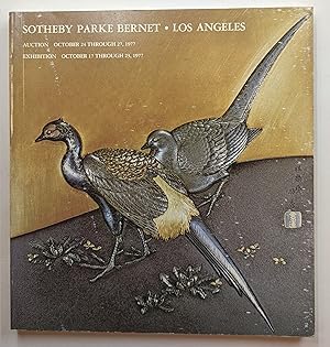 SOTHEBY PARKE BERNET LOS ANGELES SALE 216 (EXHIBITION AND AUCTION)EXHIBITION: OCTOBER 17th throug...