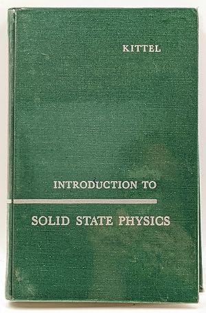 Seller image for INTRODUCTION TO SOLID STATE PHYSICS. for sale by The Sensible Magpie
