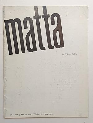 MATTA (THE MUSEUM OF MODERN ART BULLETIN : VOL. 25, NO. 1)