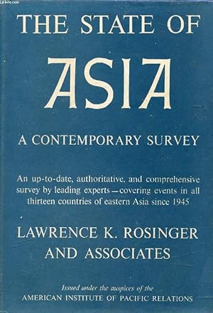 Image du vendeur pour THE STATE OF ASIA, A Contemporary Survey mis en vente par Le-Livre