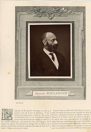 Le peintre Gustave Boulanger