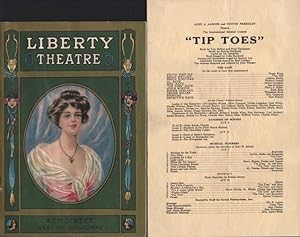 Liberty Theatre program for "Tip-Toes" and laid in broadside.