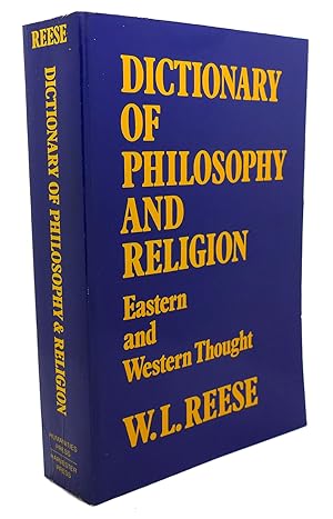 Seller image for DICTIONARY OF PHILOSOPHY AND RELIGION : Eastern and Western Thought for sale by Rare Book Cellar