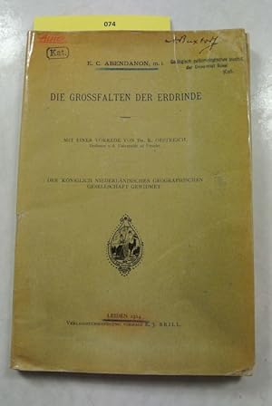 Image du vendeur pour Die Grossfalten der Erdrinde. mis en vente par Antiquariat Bookfarm