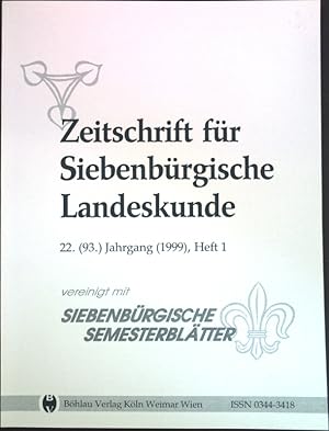 Seller image for Die UdSSR und Rumnien 1939 bis 1941; in: 22. Jg. Heft 1 Zeitschrift fr Siebenbrgische Landeskunde; for sale by books4less (Versandantiquariat Petra Gros GmbH & Co. KG)