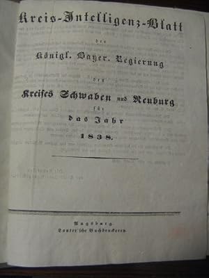 Kreis- Intelligenz-Blatt der Königlich Bayerischen Regierung des Kreises Schwaben und Neuburg für...