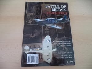 Seller image for Battle of Britain Remembered Issue 4 edited for sale by Terry Blowfield