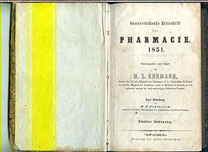 Oesterreichische Zeitschrift für Pharmacie. 1851. Unter Mitwirkung von W.F. Sedlaczek. Fünfter Ja...