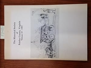 Image du vendeur pour Historical Society of Fairfax Country, Virginia, Volume 19 - 1983 mis en vente par RogerCoyBooks