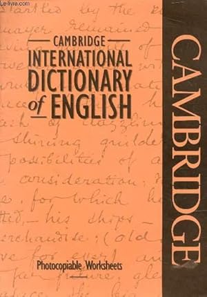 Image du vendeur pour CAMBRIDGE INTERNATIONAL DICTIONARY OF ENGLISH mis en vente par Le-Livre