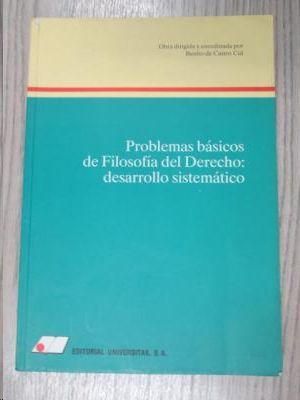 Imagen del vendedor de PROBLEMAS BSICOS DE FILOSOFA DEL DERECHO : DESARROLLO SISTEMTICO a la venta por CENTRAL LIBRERA REAL FERROL