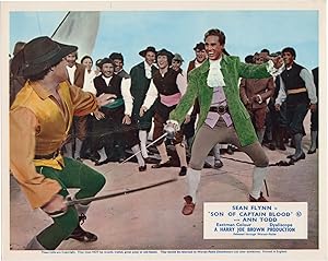 Imagen del vendedor de The Son of Captain Blood (Collection of eight British front-of-house cards from the 1962 film) a la venta por Royal Books, Inc., ABAA