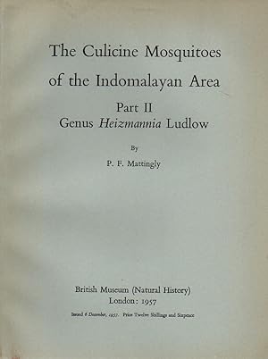 Imagen del vendedor de Genus Heizmannia Ludlow. The Culicine Mosquitoes of the a la venta por Clivia Mueller