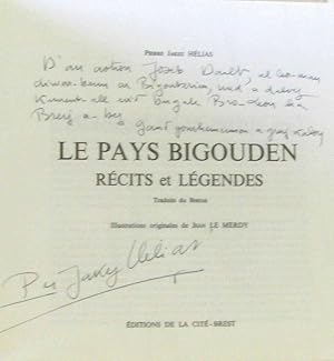 Le Pays Bigouden. Récits et Légendes (hommage de l'auteur)