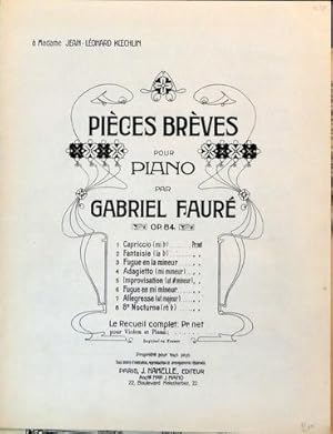 [Op. 84] Pièces brèves pour piano. Op. 84
