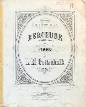 Seller image for [Op. 47] Berceuse (Cradle song) pour piano. Op. 47 for sale by Paul van Kuik Antiquarian Music