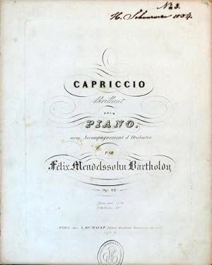 [Op. 22] Capriccio brillant pour pianoforte avec accompagnement d`orchestre. Op. 22, Piano seul. ...