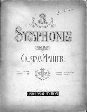 3. Symphonie. Clavierauszug. à 4/ms [von Josef V. von Wöss]