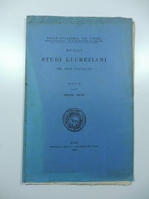 Sugli studi lucreziani