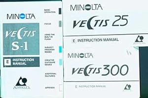 Seller image for Minolta Vectis 25, Vectis 300, and Vectis S-1 instruction manuals. for sale by Wittenborn Art Books