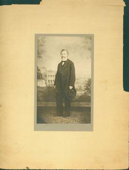 Imagen del vendedor de Photograph of man in front of Roman facade. a la venta por Wittenborn Art Books