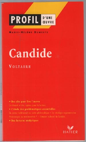 Image du vendeur pour Profil d'une oeuvre : Candide Voltaire mis en vente par librairie philippe arnaiz