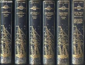 Image du vendeur pour LES VOYAGES EXTRAORDINAIRES 21 VOLUMES -L'ile mystrieuse : 2 tomes. Les enfants du capitaine Grant : 2 tomes. Vingt mille lieux sous les mers : 2 tomes. De la terre  la lune, autour de la lune. Cinq semaine en ballon, un drame dans les airs, mis en vente par Le-Livre