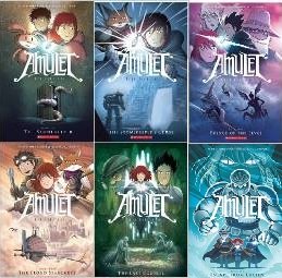 Seller image for [AMULET] Amulet Series 6 Book set: AMULET- The Stonekeeper; The Stonekeeper's Curse; The Cloud Searchers; The Last Council; Prince of the Elves; Escape From Lucien for sale by Lakeside Books