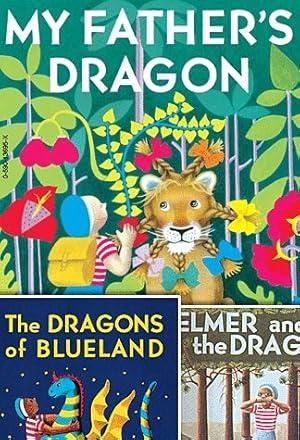 Image du vendeur pour My Father's Dragon Set of 3 Paperback Books By Ruth Stiles Gannett, Illustrated By Ruth Chrisman Gannett Includes My Father's Dragon, the Dragons of Blueland & Elmer and the Dragon mis en vente par Lakeside Books