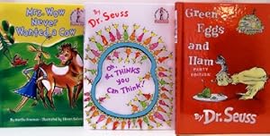 Imagen del vendedor de Dr. Seuss Three Book Set (Green Eggs and Ham; Oh, The Thinks You Can Think; Mrs. Wow Never Wanted a Cow) [Hardcover] Dr. Seuss a la venta por Lakeside Books