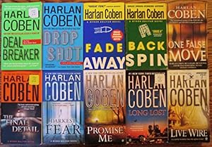 Seller image for Harlan Coben's Complete Myron Bolitar Series Set (Books 1-10): Deal Breaker, Drop Shot, Fade Away, Back Spin, One False Move, the Final Detail, Darkest Fear, Promise Me, Long Lost and Live Wire [Mass Market Paperback] Harlan Coben for sale by Lakeside Books