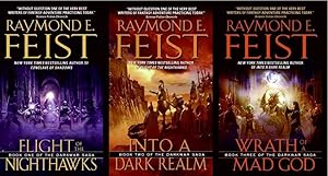 Seller image for Darkwar Saga: Flight of the Nighthawks, Into a Dark Realm, Wrath of a Mad God (3 Volumes) [Paperback] Raymond Feist for sale by Lakeside Books