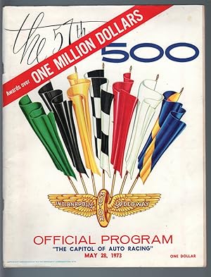 INDIANAPOLIS 500 RACE PROGRAM-1973-RARE-INDY-RACING-PHOTOS-INFO FN