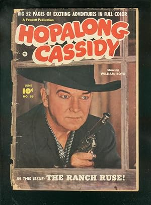 HOPALONG CASSIDY #56-1951-FAWCETT WESTERN-PORTRAIT COVR FR