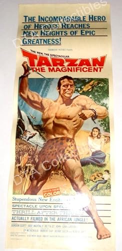 TARZAN THE MAGNIFICENT-GORDON SCOTT-INSERT POSTER FN