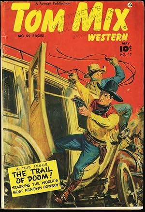Tom Mix Western #17-GOLDEN AGE -Norman Saunders cover VG