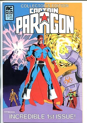 CAPTAIN PARAGON #1 1983-AC-SIGNED-KEN MITCHRONEY-vf