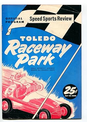 TOLEDO RACEWAY PARK AUTO RACE PROGRAM 1954-TOLEDO,OHIO-FN